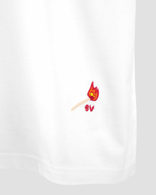 Cotton Jersey T-Shirt in White