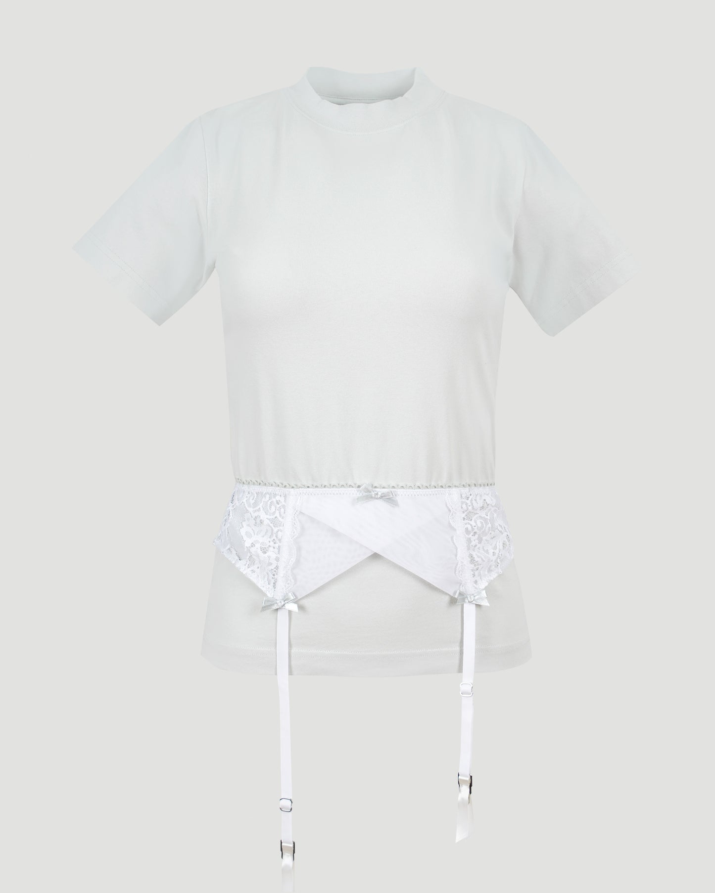 Lingerie T-Shirt in Dirty White