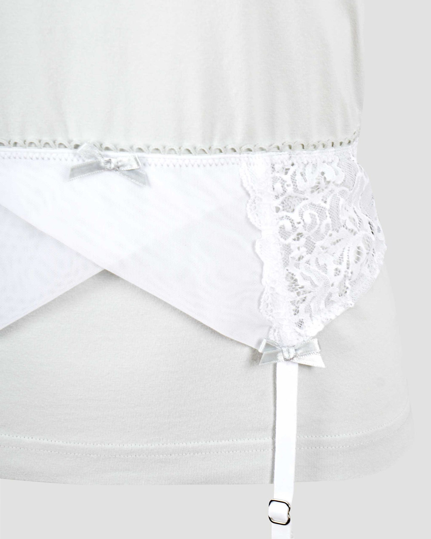 Lingerie T-Shirt in Dirty White