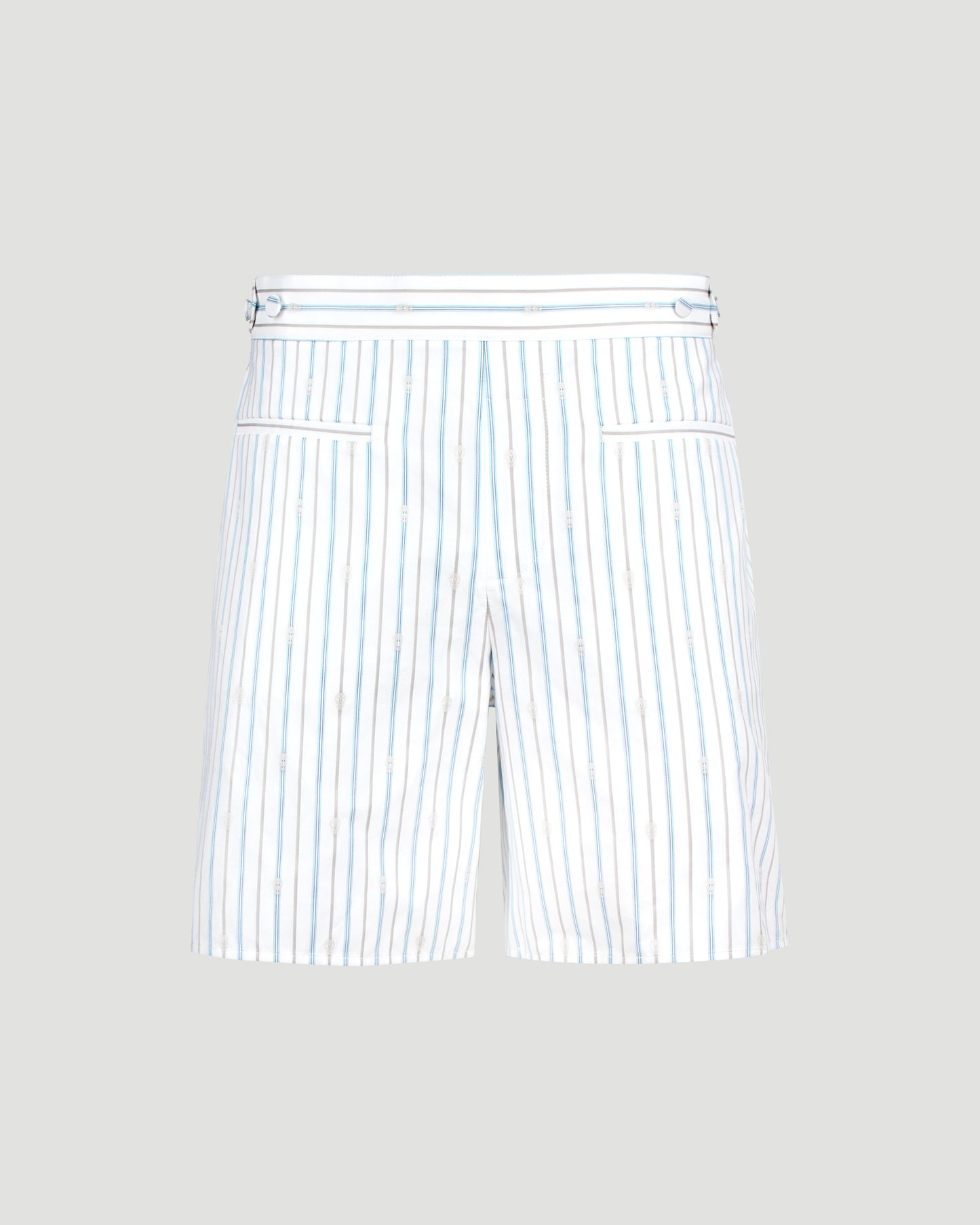 Striped Cotton Shorts