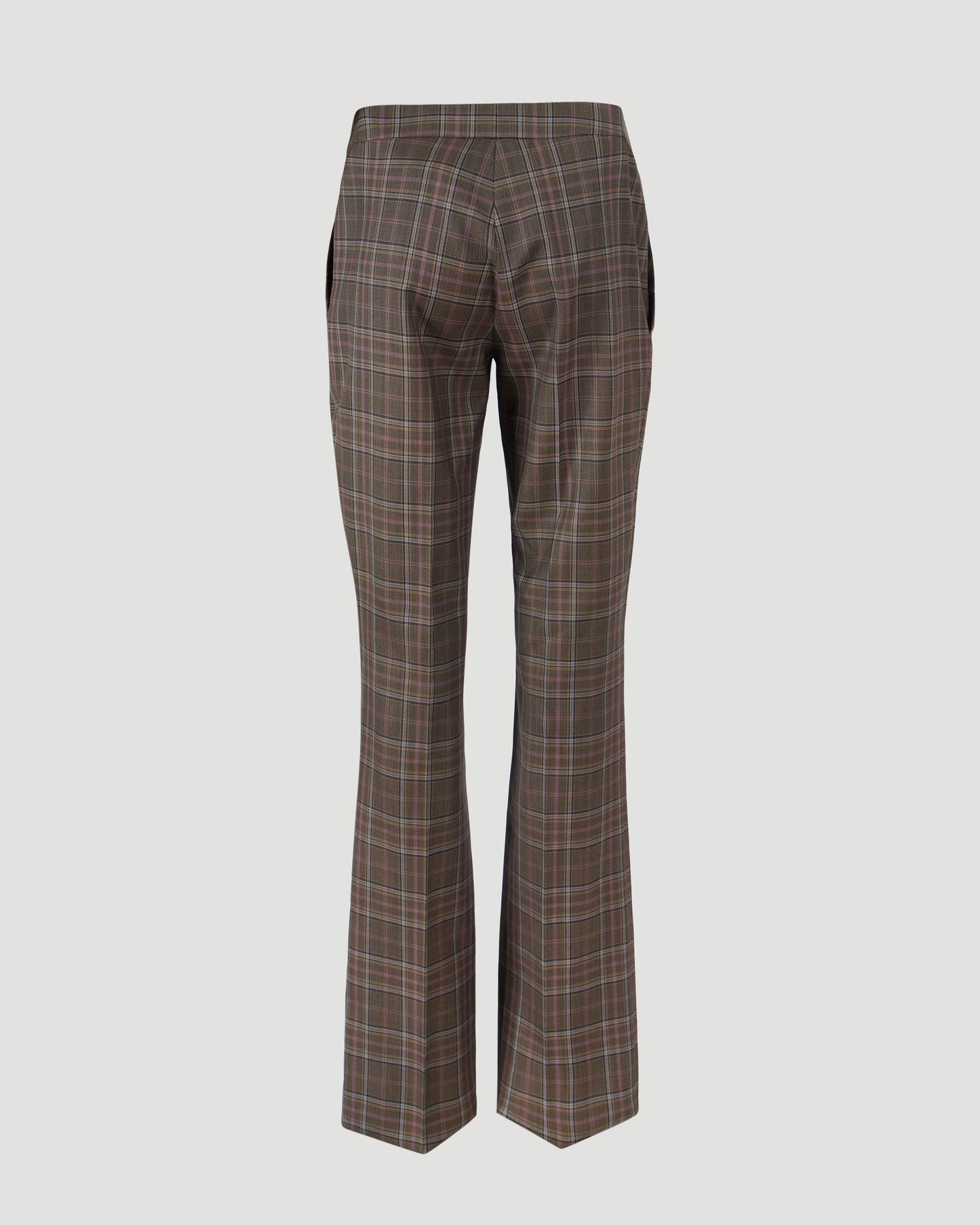 WOOL TROUSERS IN CHECK PRINT