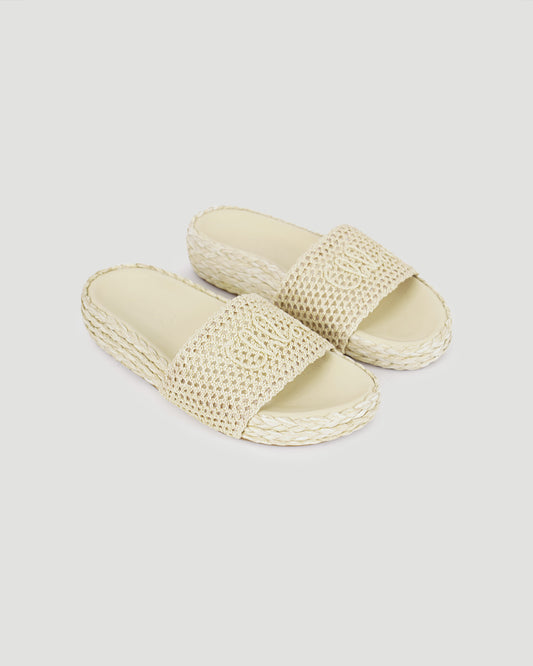 Isla Slide in Natural Brown