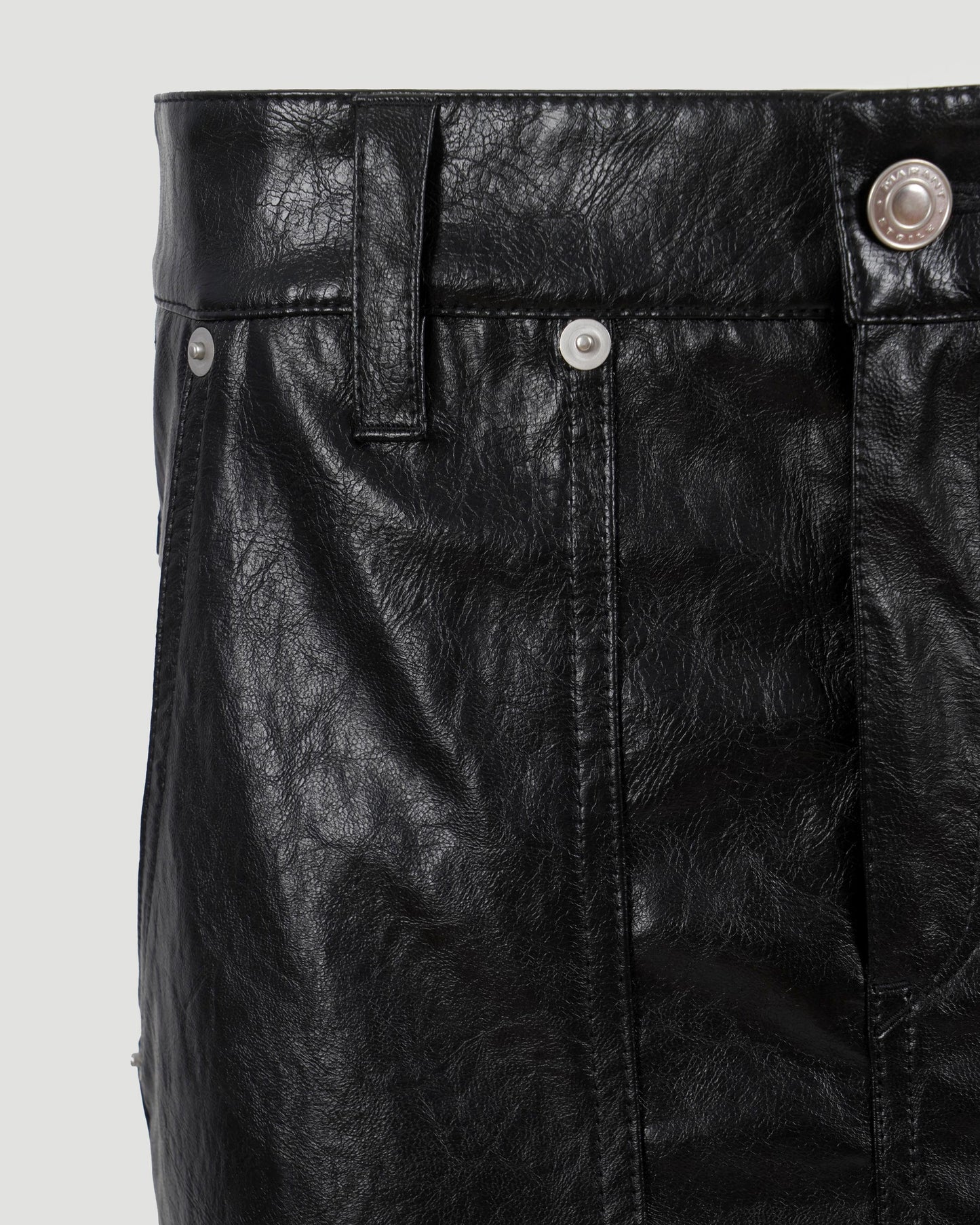 Short Leather Style Skirt