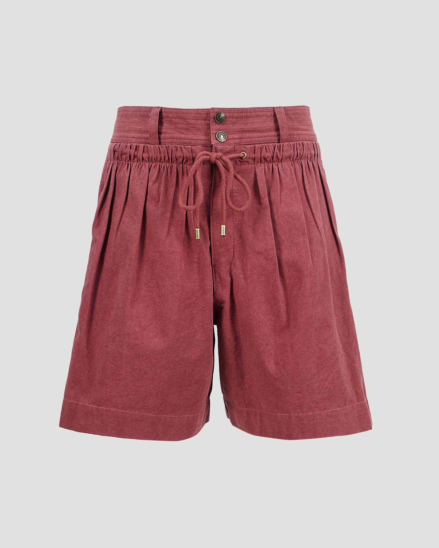 Cotton Shorts in Burnt Henna