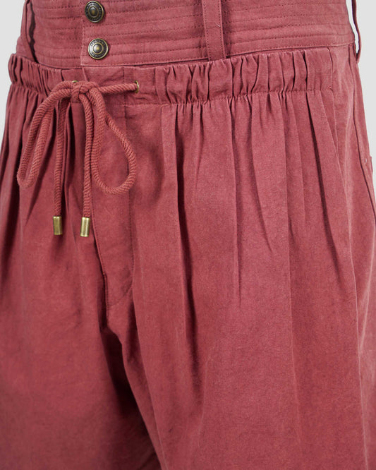 Cotton Shorts in Burnt Henna