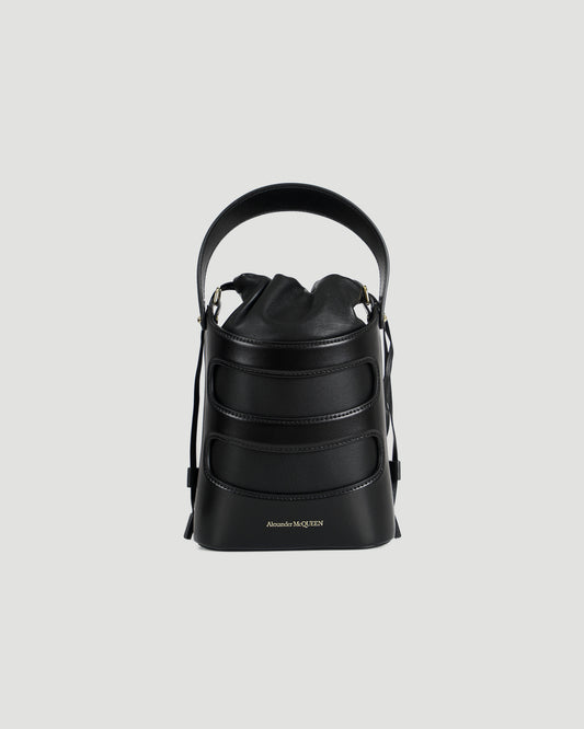 THE RISE MINI BUCKET BAG IN BLACK