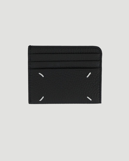 LEATHER CARD HOLDER IN BLACK