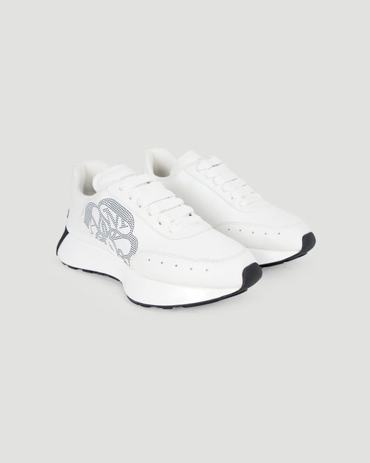 Sprint Runner in White, Black and Silver