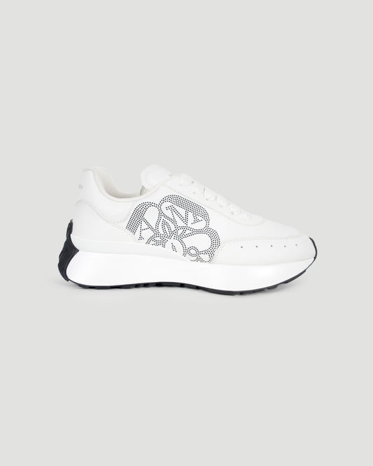 Sprint Runner in White, Black and Silver