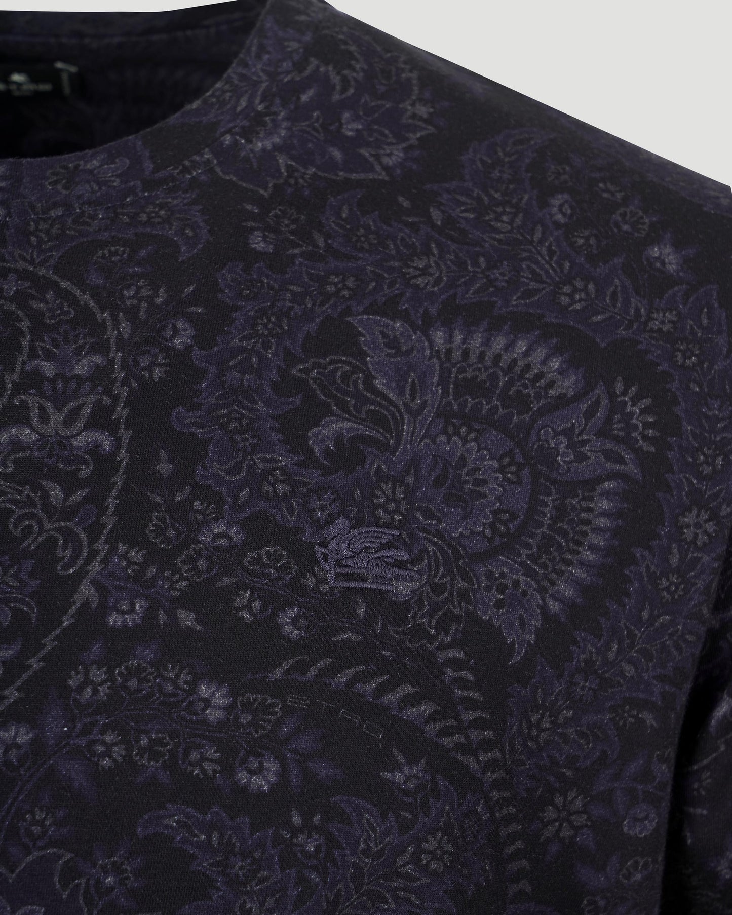 COTTON T-SHIRT IN NAVY PATTERN