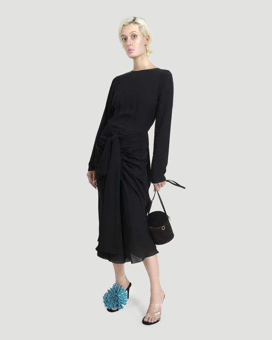 ASYMETRIC HEEL SANDALS IN LAMBSKIN