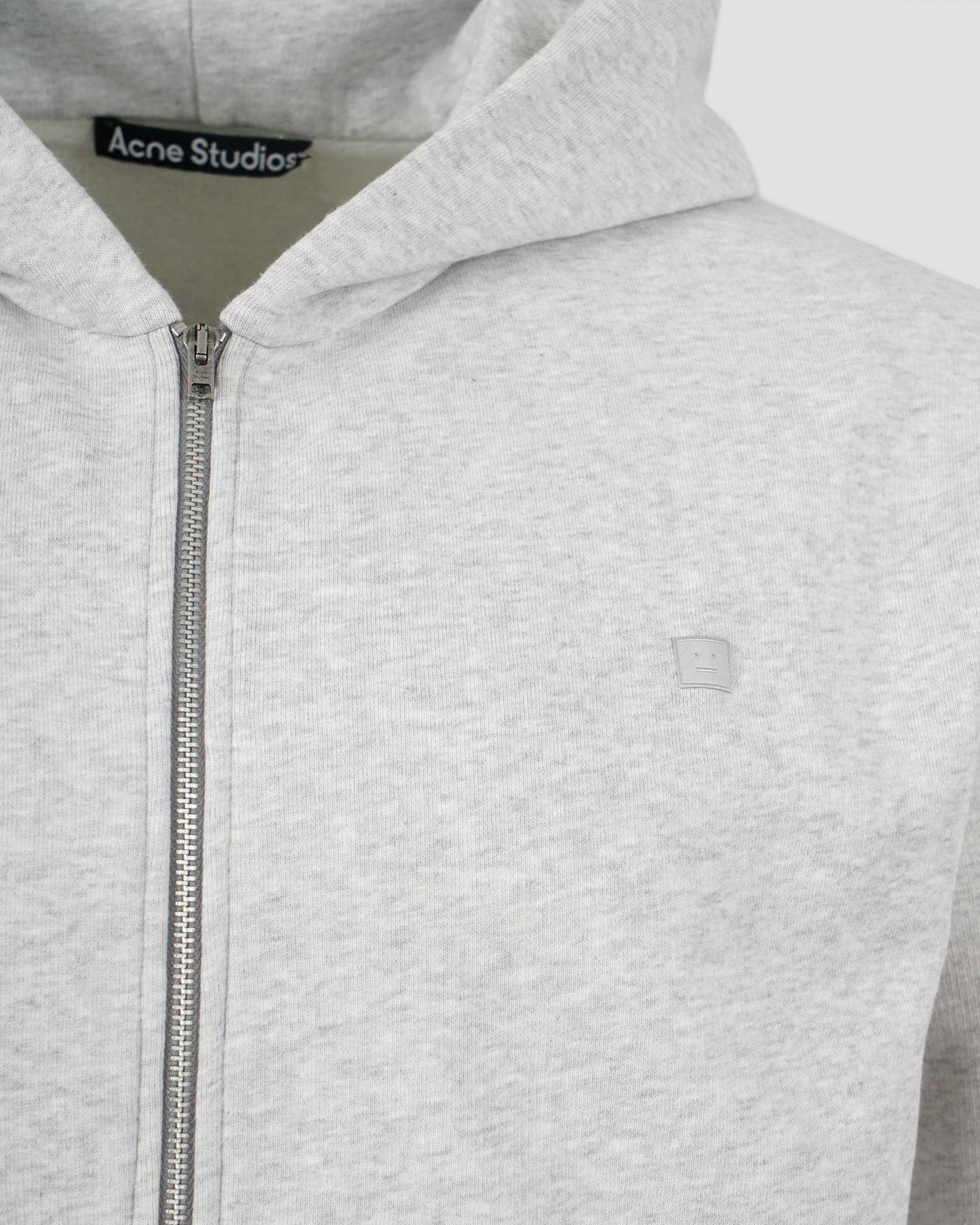 Hooded Zipper Sweater in Grey
