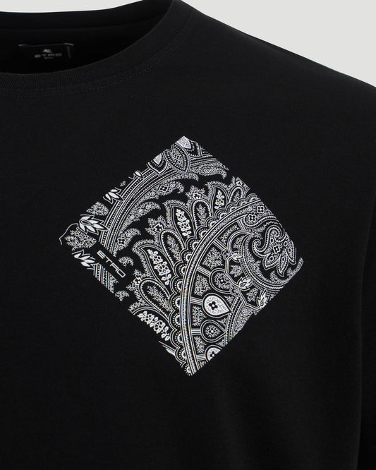 COTTON T-SHIRT IN BLACK