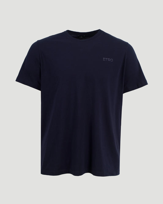 COTTON T-SHIRT IN NAVY