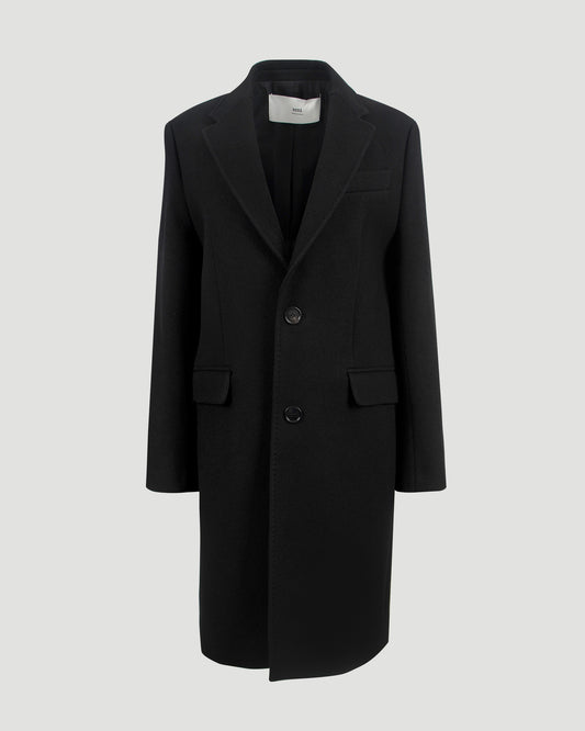 Wool Coat in Black