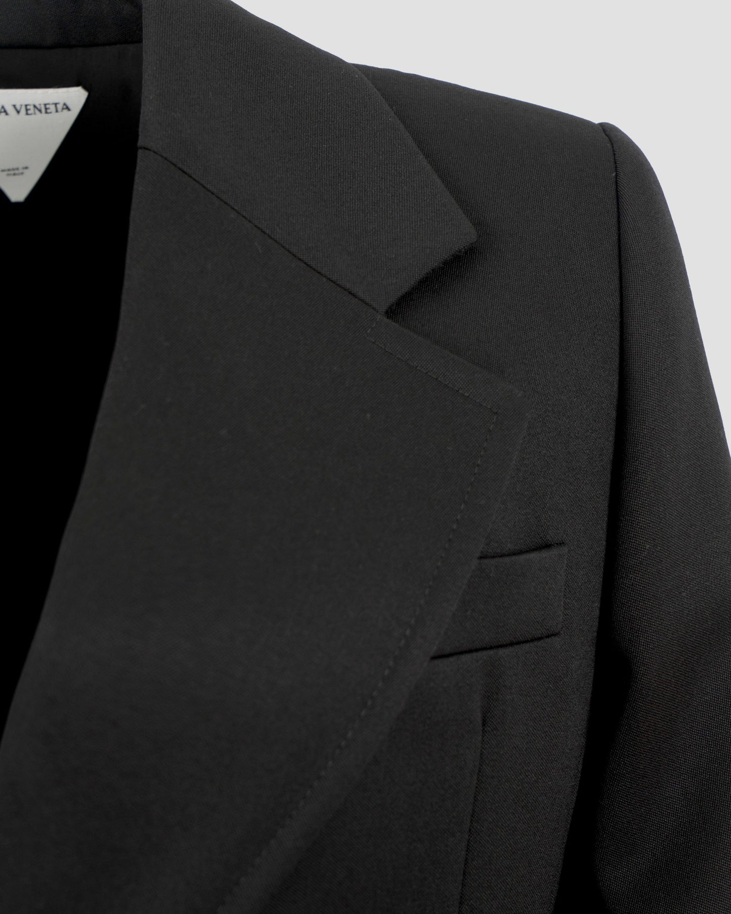 Sartorial Wool Jacket in Black
