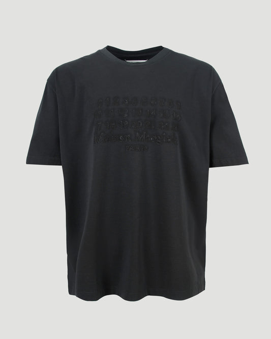 Embroidered Logo T-Shirt in Black