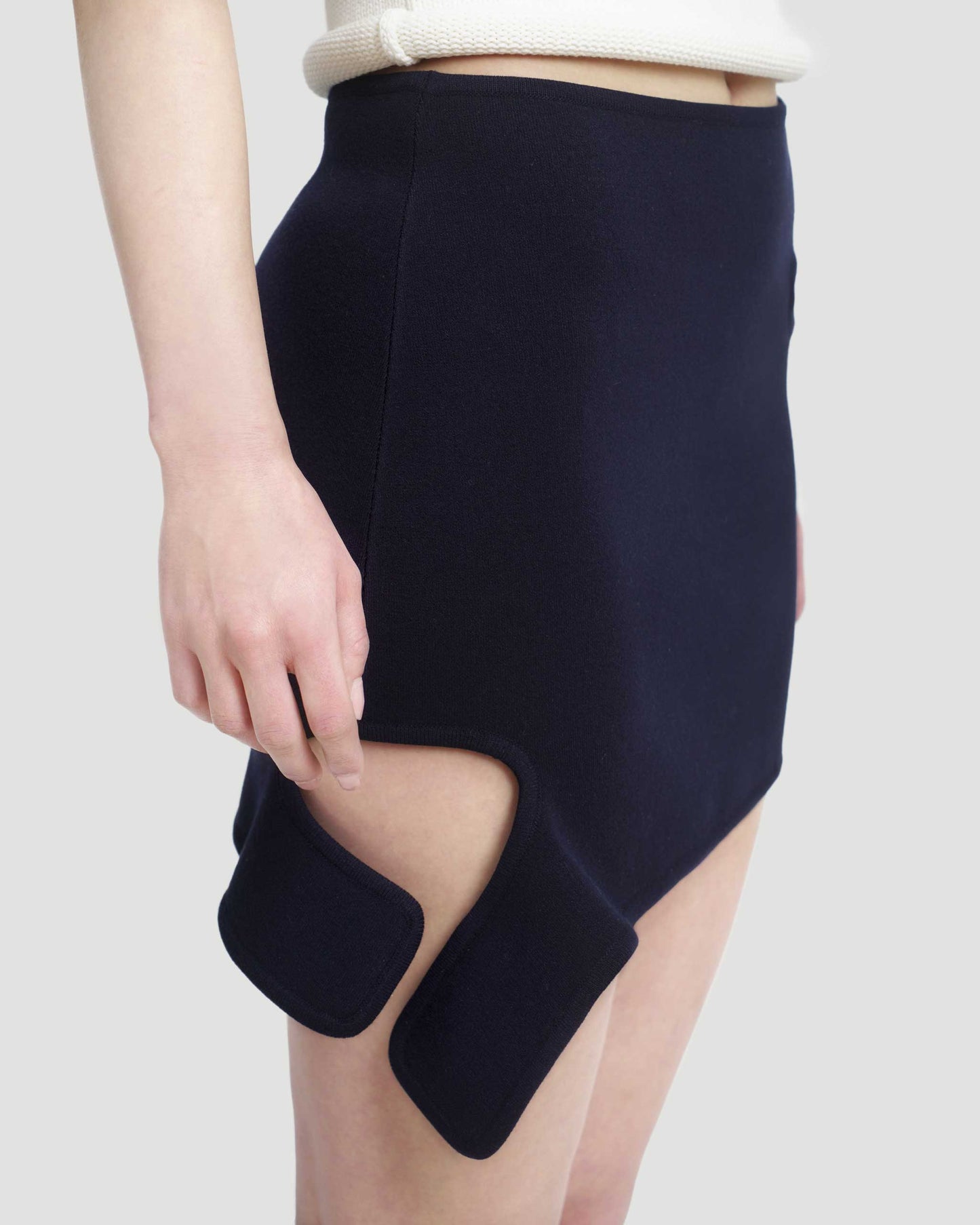Loop Knit Mini Skirt