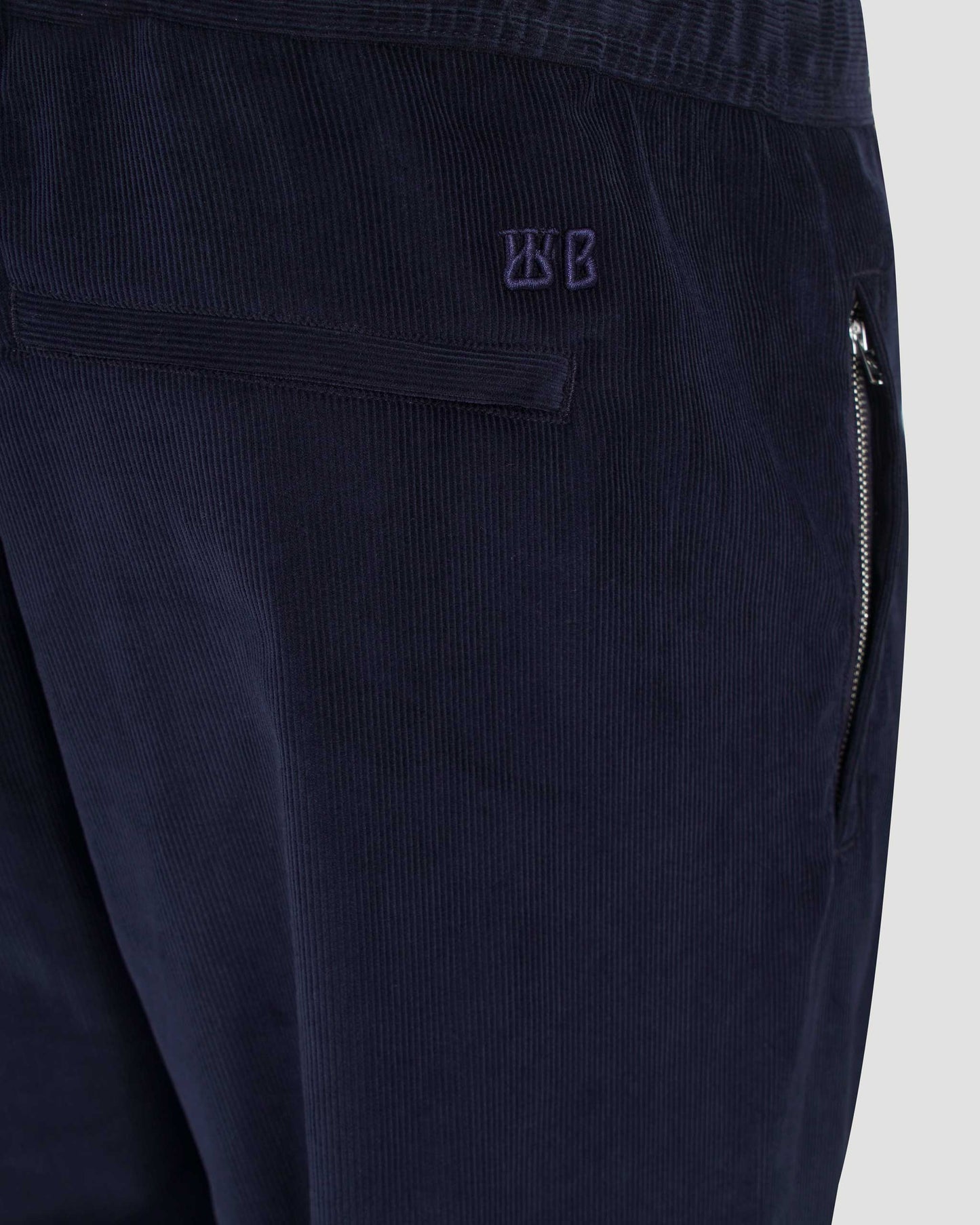 SELF TROUSER IN NAVY CORDUROY