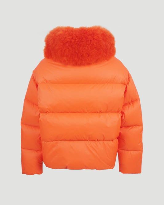 Orange Down Jacket