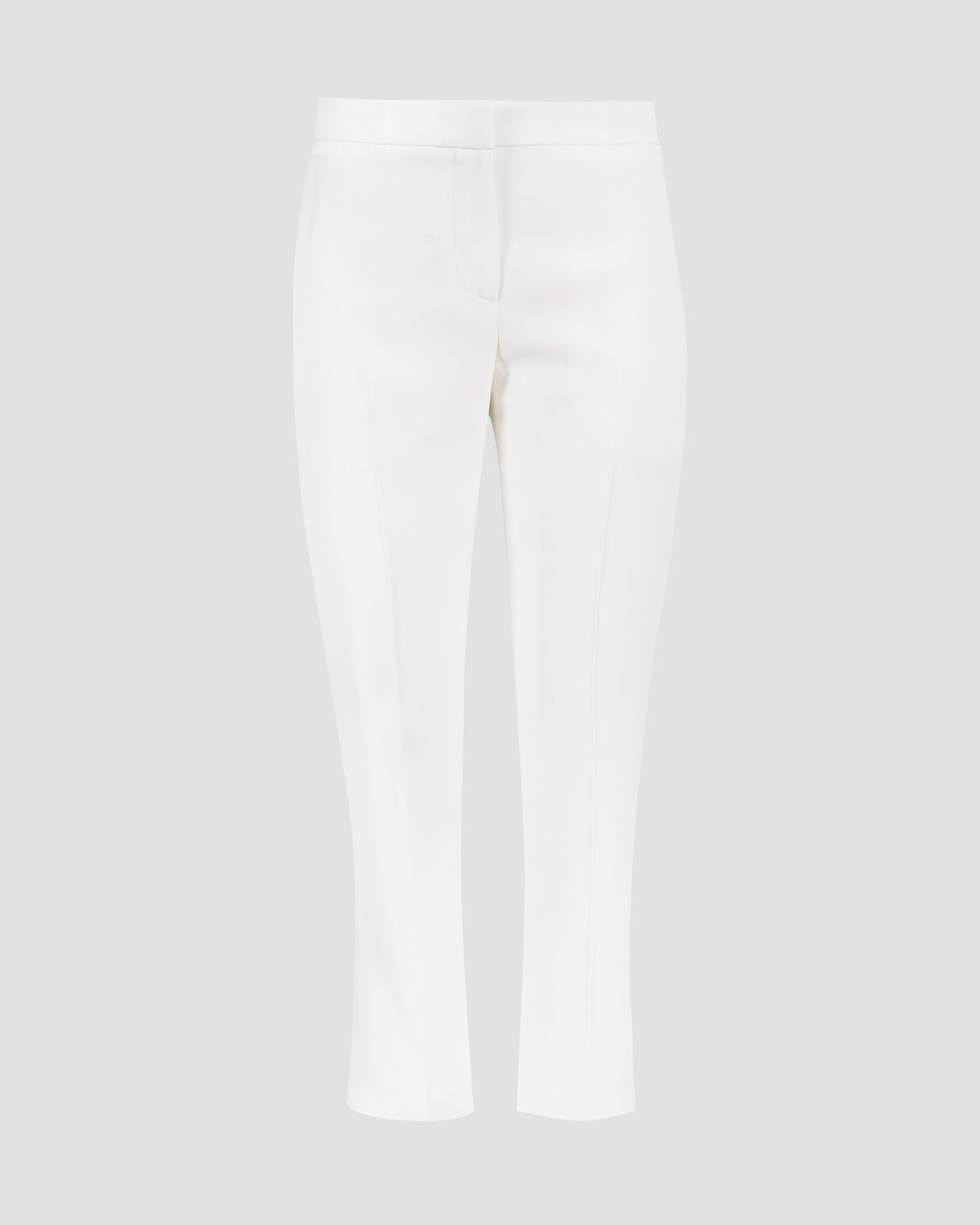 Leaf Crepe Cigarette Trouser in Light Ivory