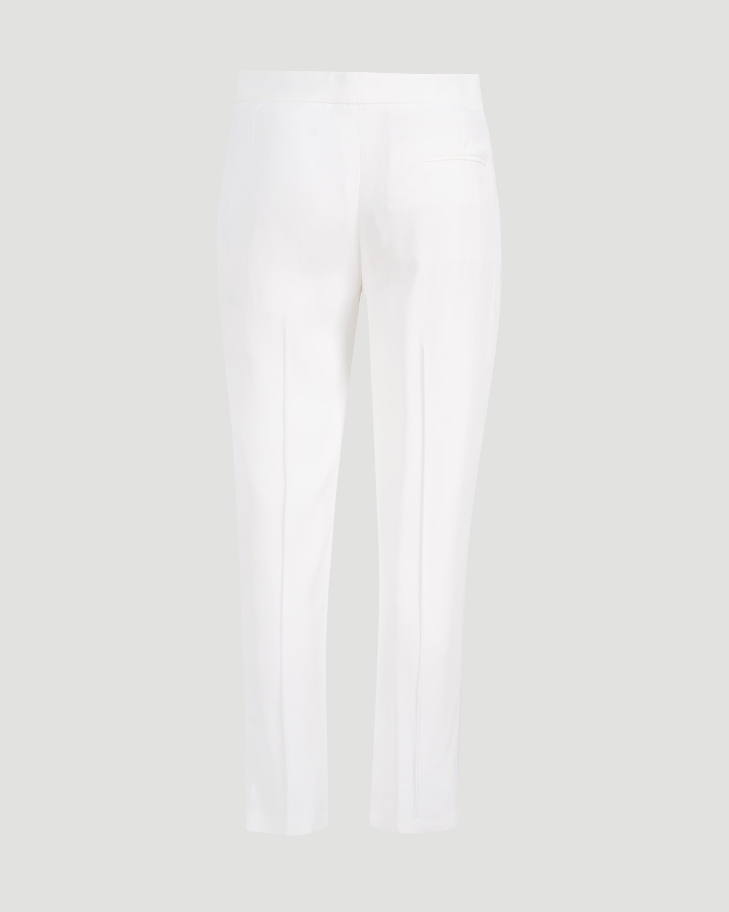 Leaf Crepe Cigarette Trouser in Light Ivory