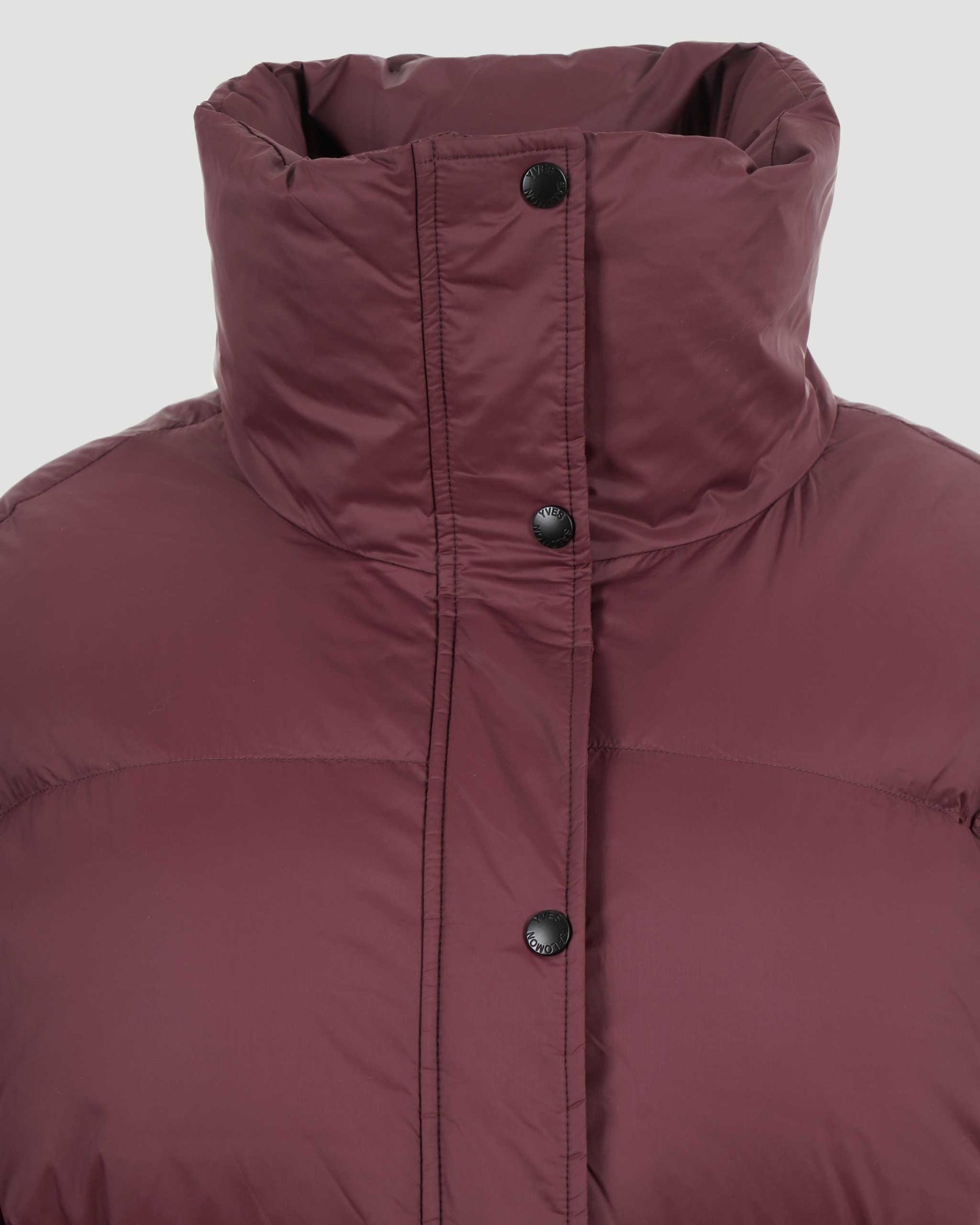Mid-Length Down Jacket With Fluffy Lambswool Trim