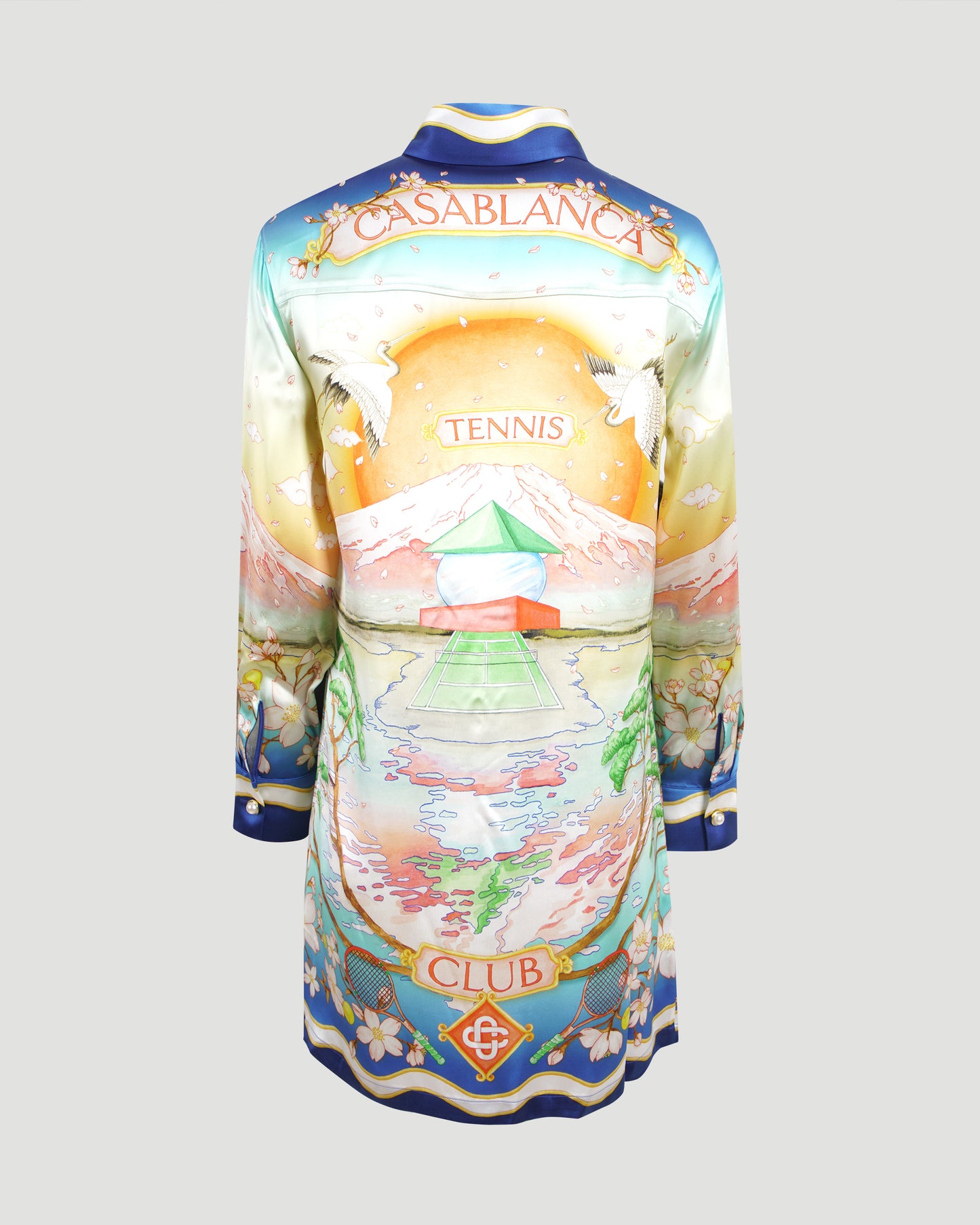 Shirt-Dress in Silk Twill