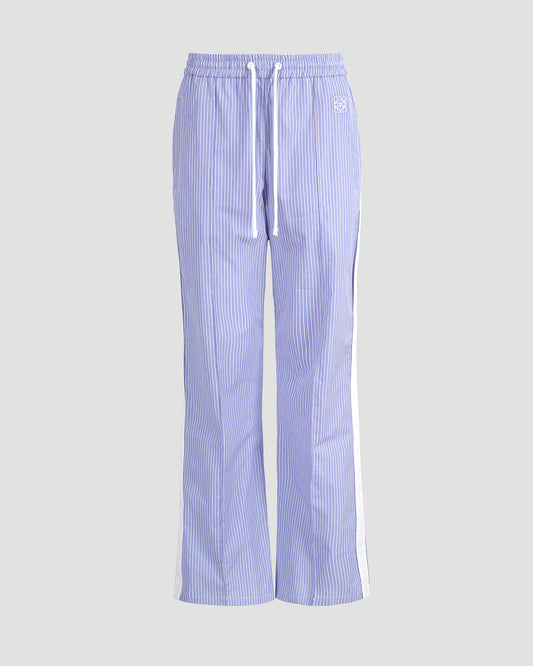 Tracksuit trousers in striped cotton