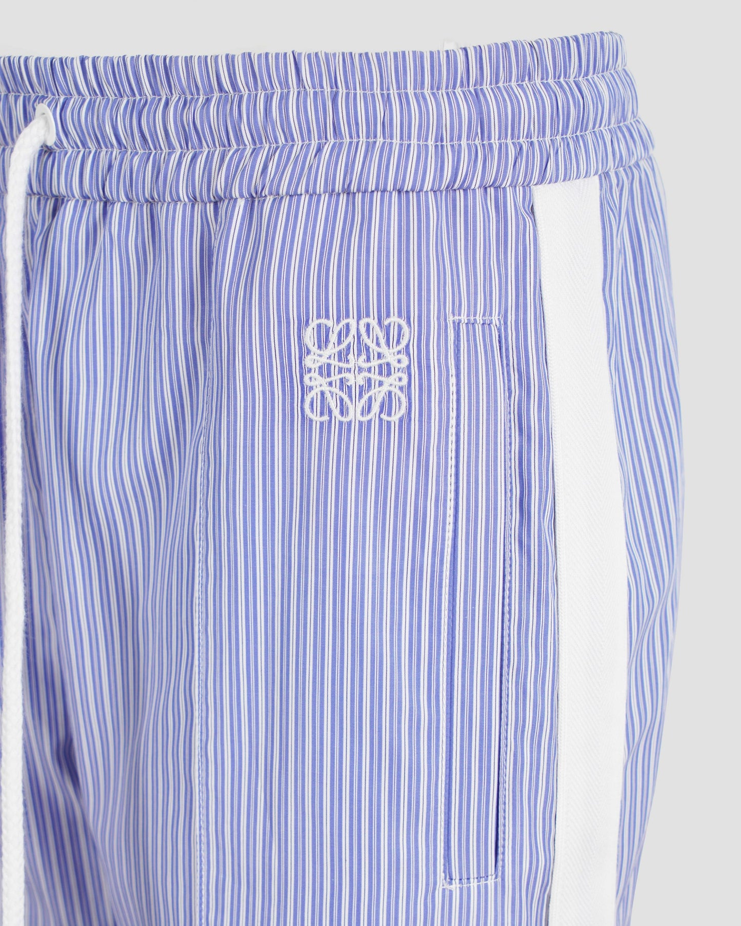 Tracksuit trousers in striped cotton
