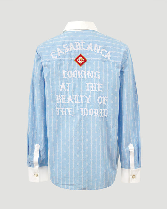 Pinstripe Laurel Long Sleeve Shirt
