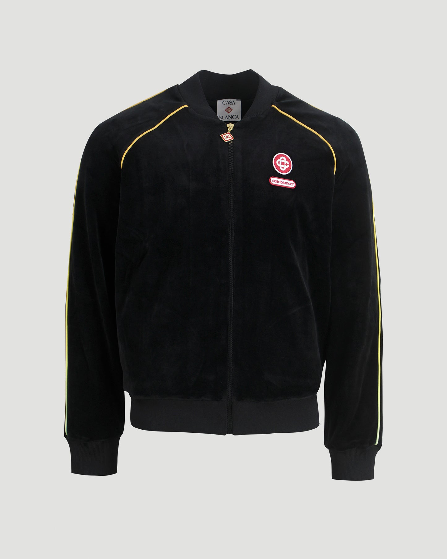 Gradient Piping Velour Track Jacket