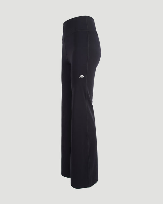 ACTIVEWEAR FLARED SLIM PANTS IN BLACK