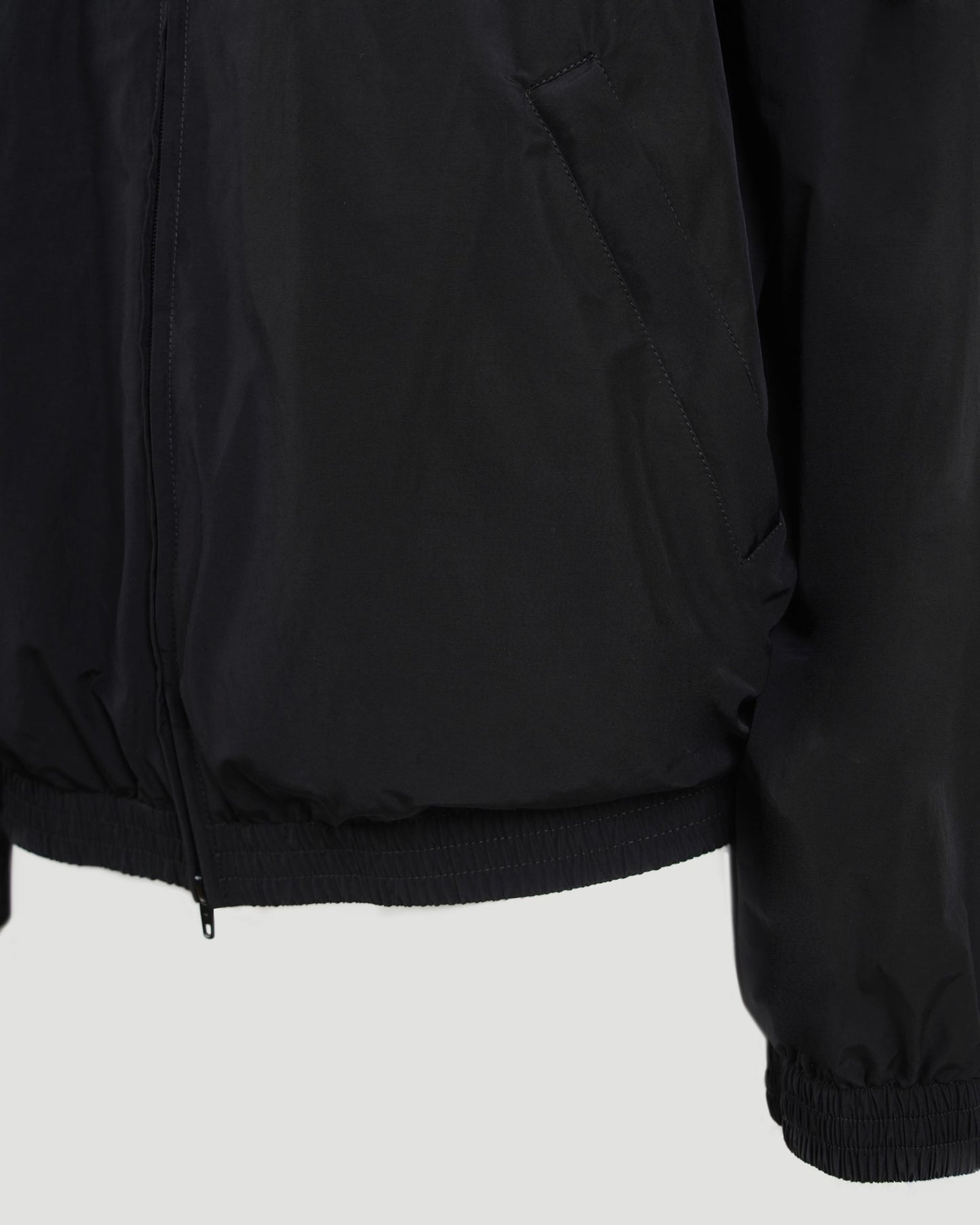 Black Jacket With Tape Logo