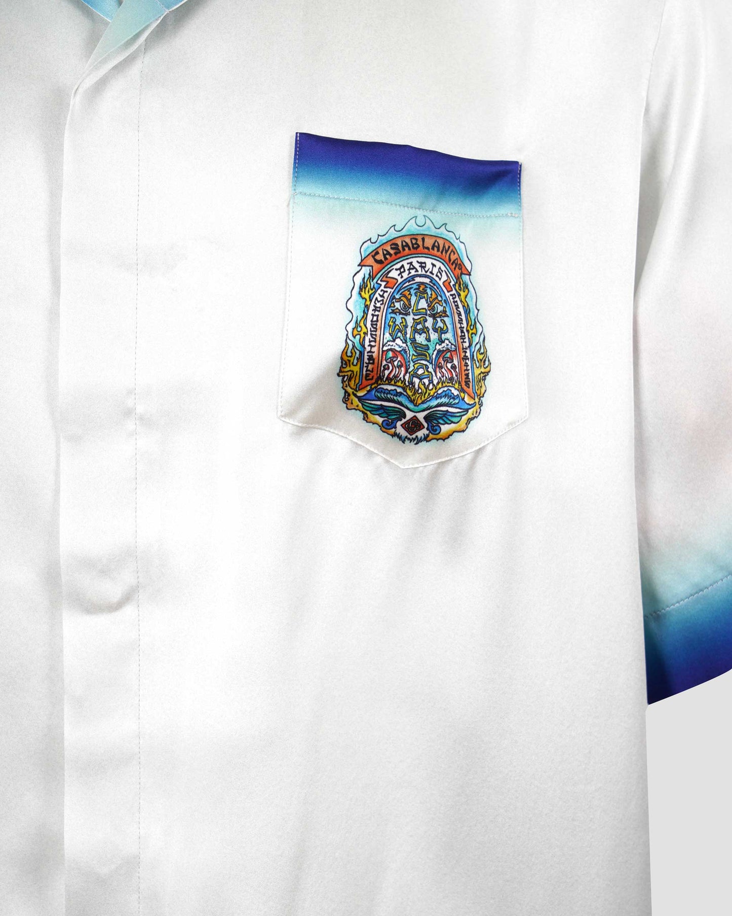 Casa Way Skate Short Sleeve Silk Shirt