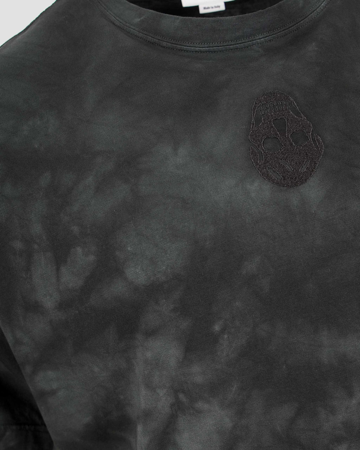 Washed Dye T-shirt in Black
