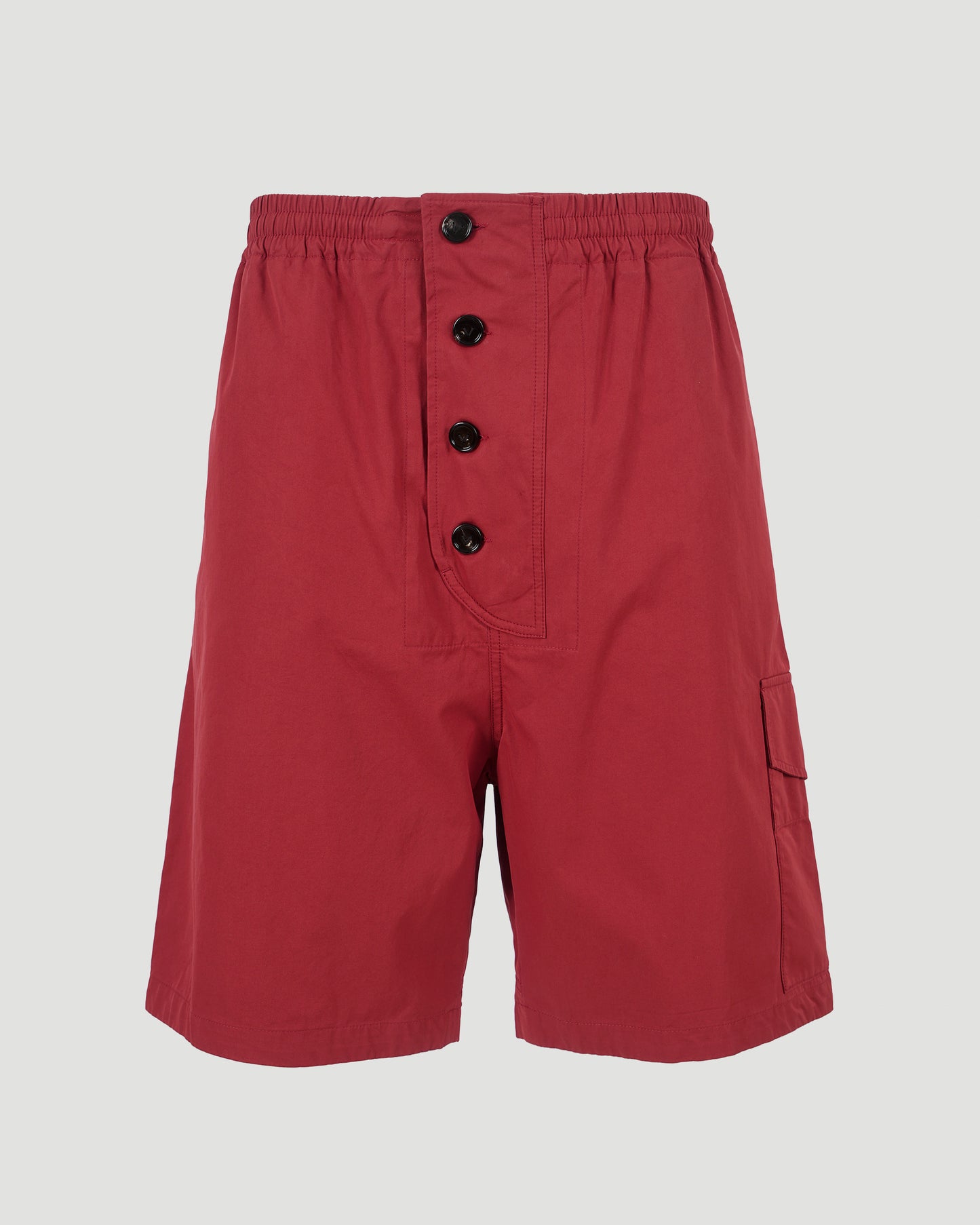 Light Cotton Twill Shorts in Rosewood