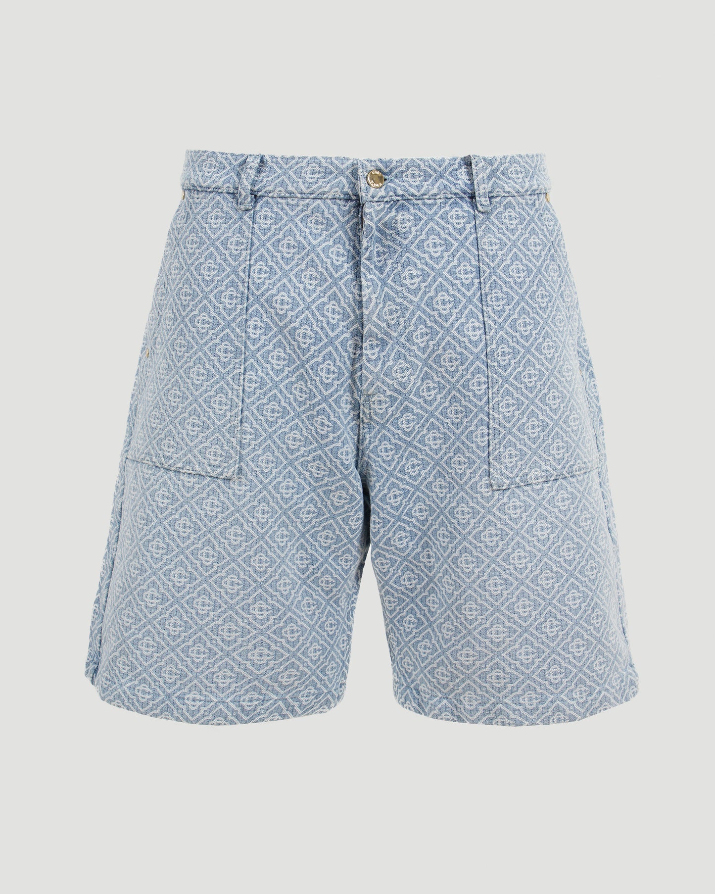 Monogram Denim Shorts