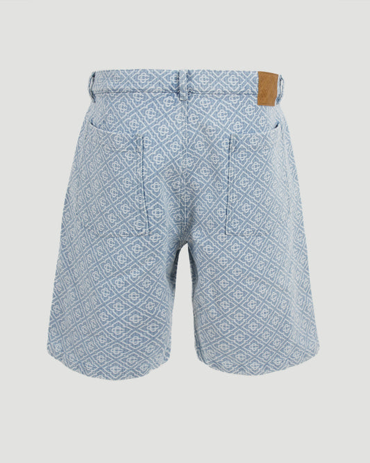 Monogram Denim Shorts