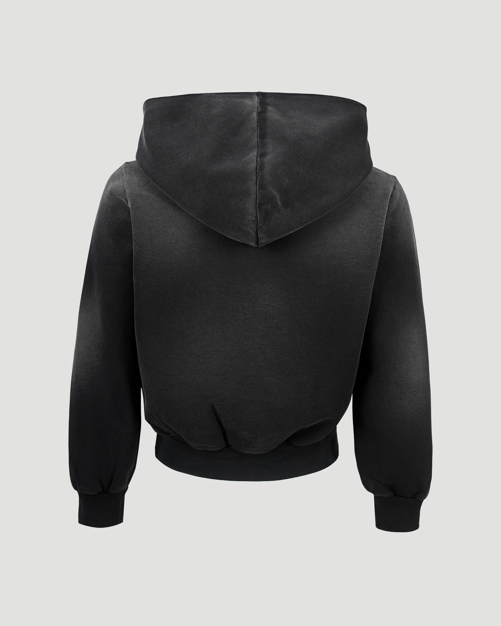 Alexander Wang Shrunken Cotton Terry Cardigan in Black — product photo 3