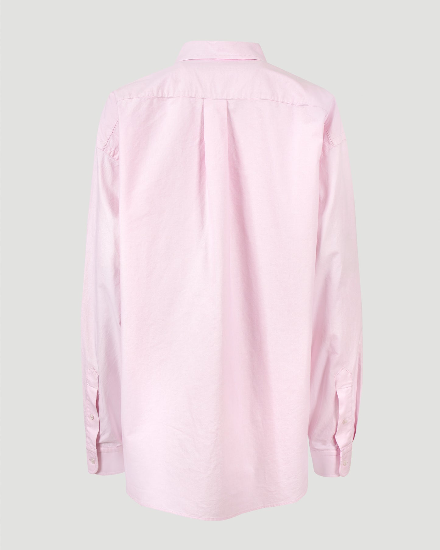 Cotton Oxford Oversize Shirt in Pink