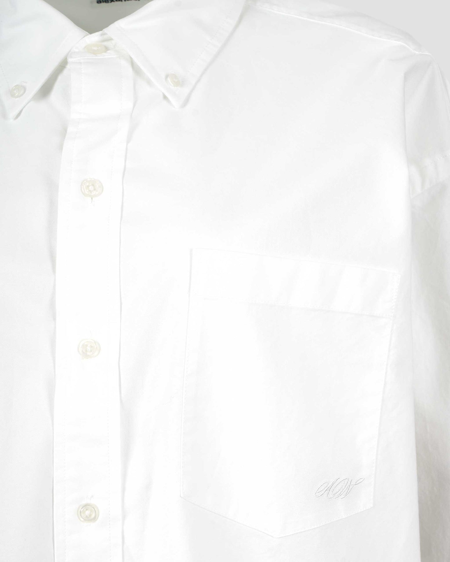 Cotton Oxford Oversize Shirt in White