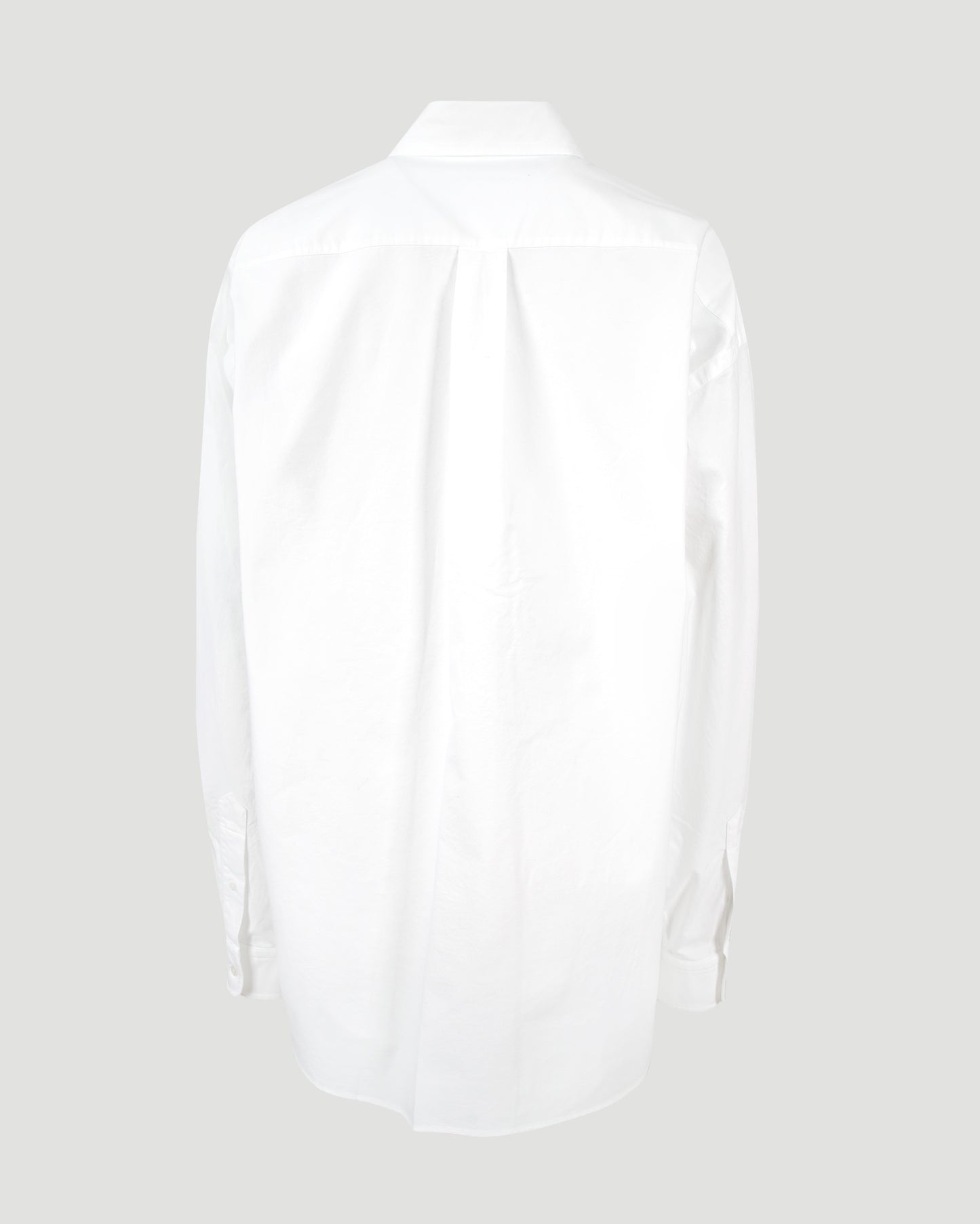 Cotton Oxford Oversize Shirt in White