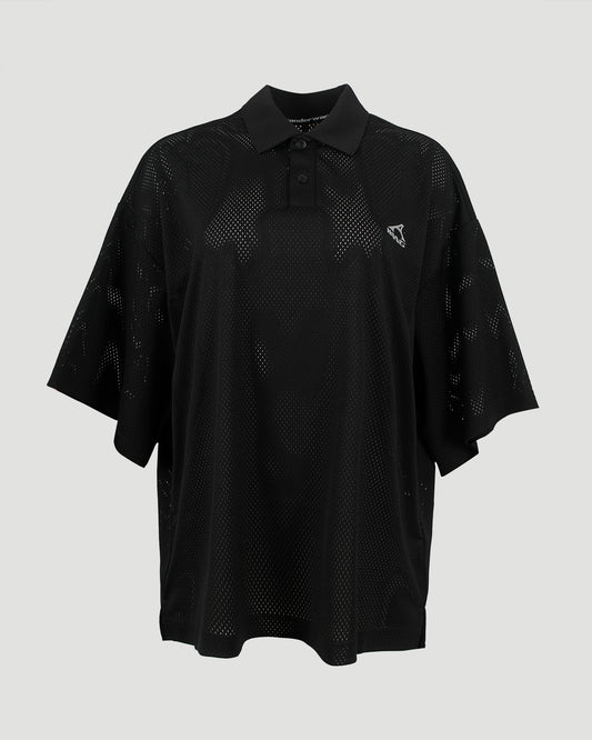 Athletic Mesh Logo Polo