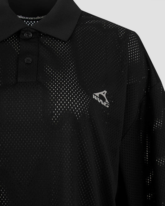 Athletic Mesh Logo Polo