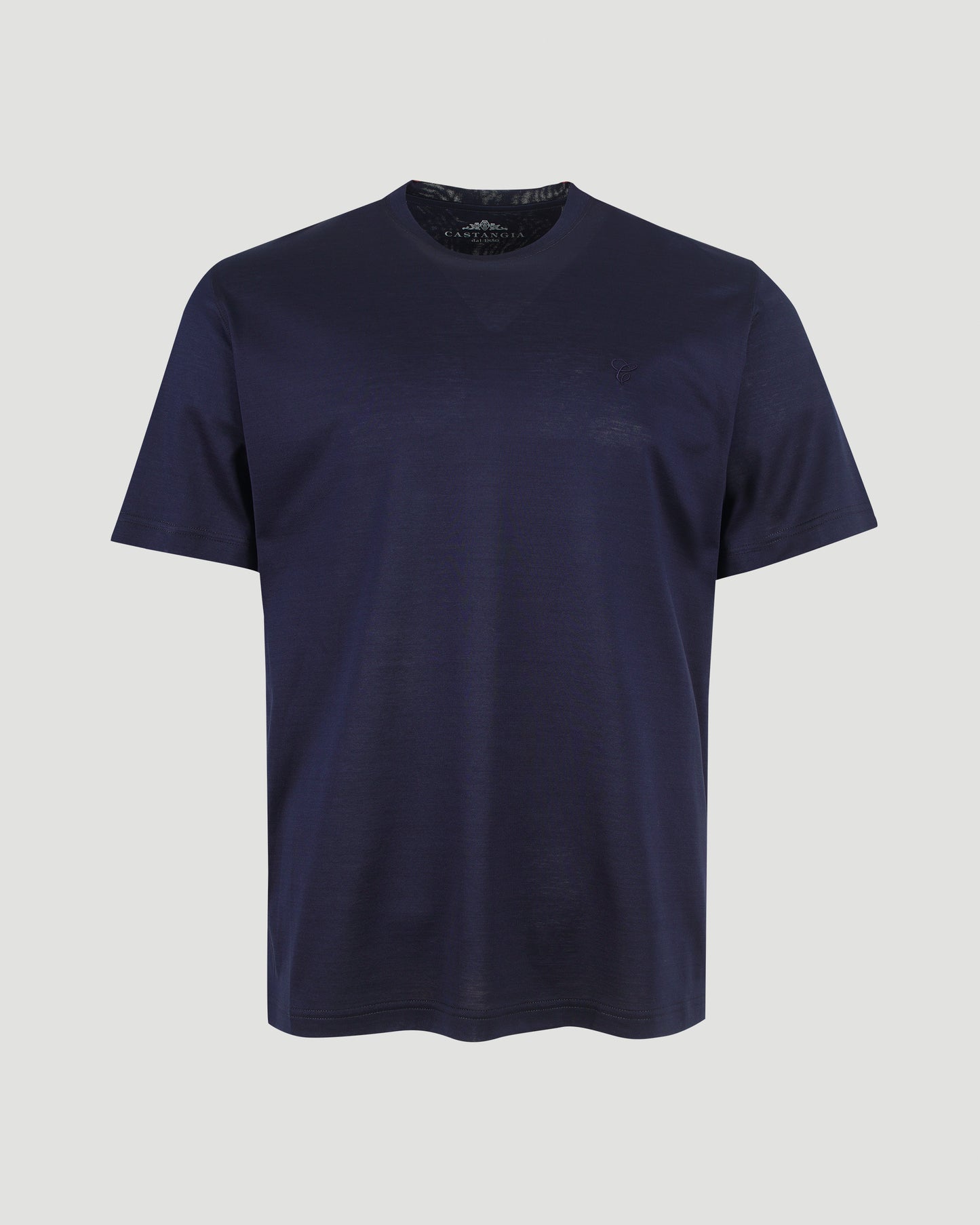 Cotton T-Shirt in Dark Blue