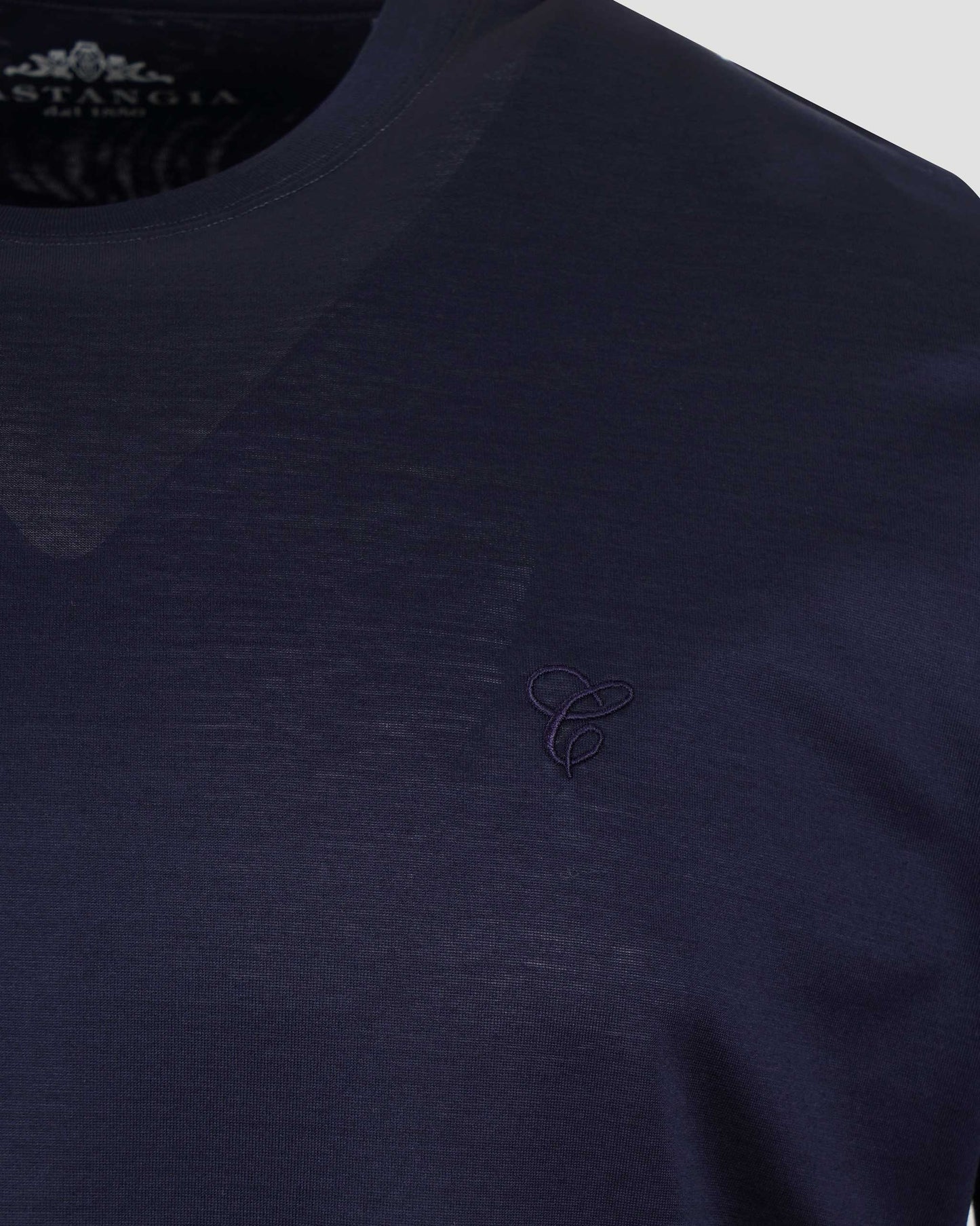 Cotton T-Shirt in Dark Blue