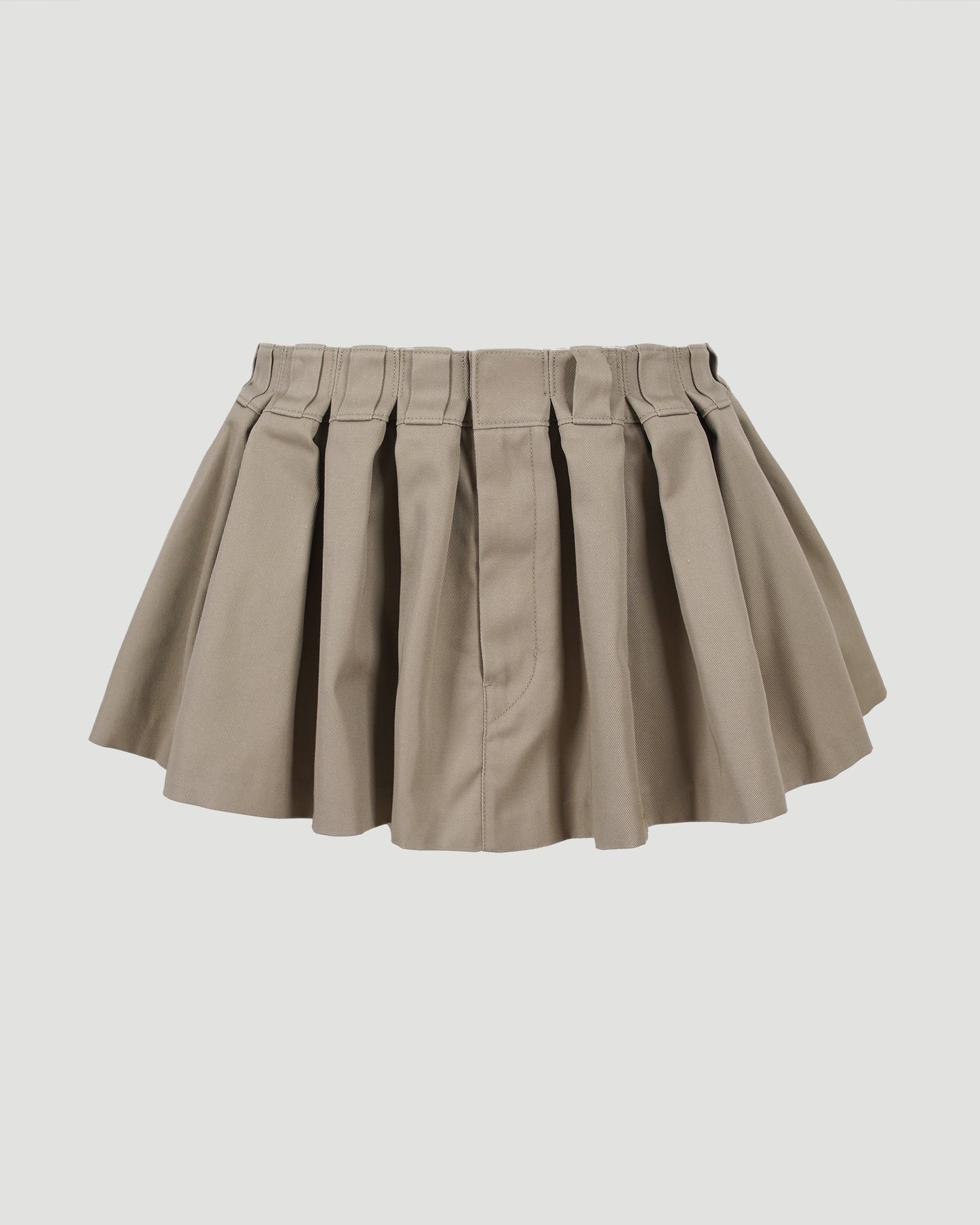 Box-Pleated Mini Skirt