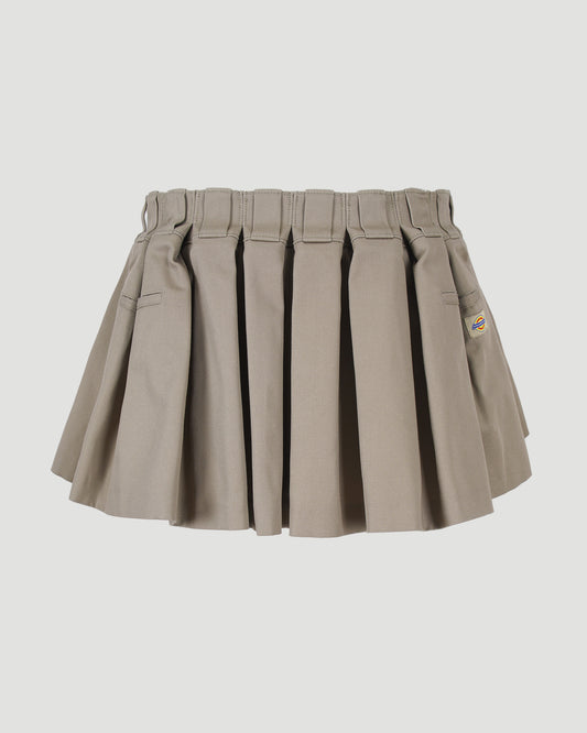 Box-Pleated Mini Skirt