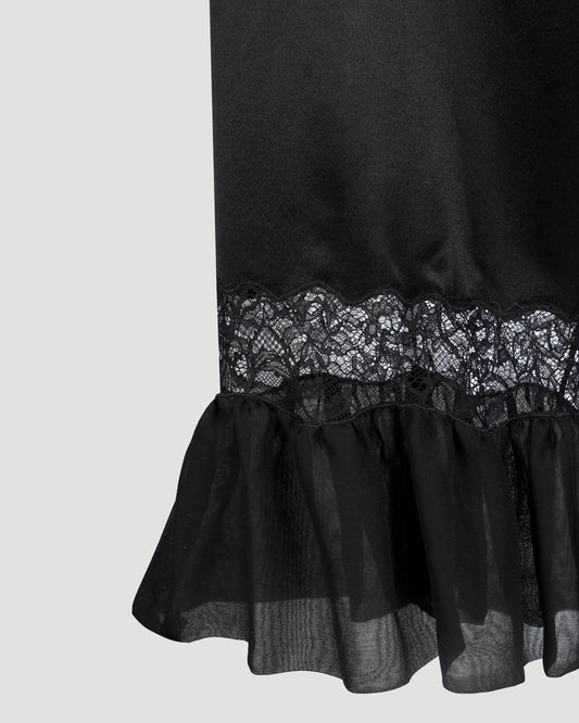 Flare Leg Jumpsuit in Silk